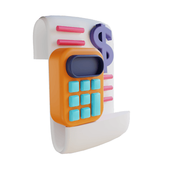 3D illustration accounting png