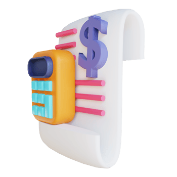 3D illustration accounting png