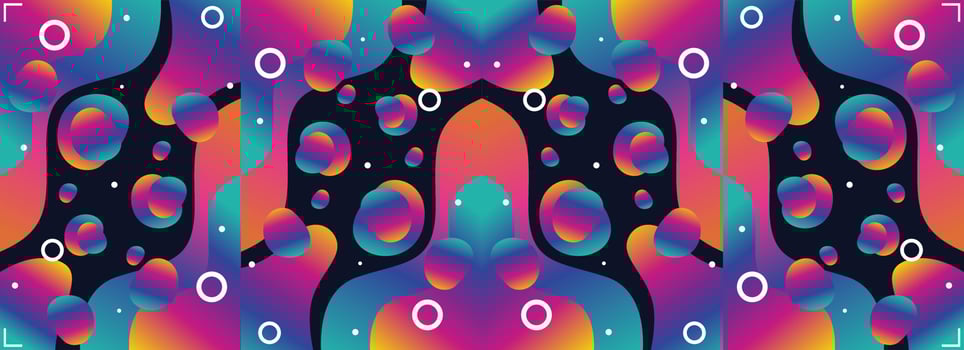 colorful abstract banner background illustration vector