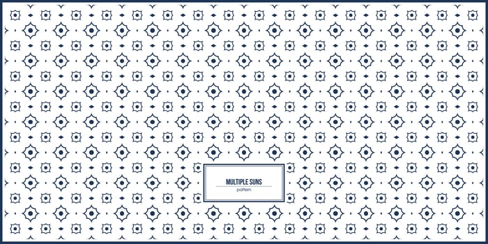 multiple suns pattern with different size vector