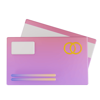 3D illustration colorful credit card png