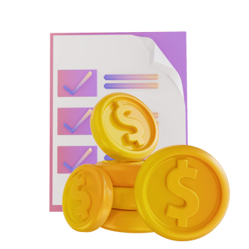 3D illustration colorful money agreement png