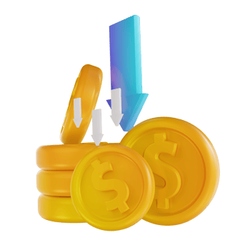 3D illustration colorful withdraw money png