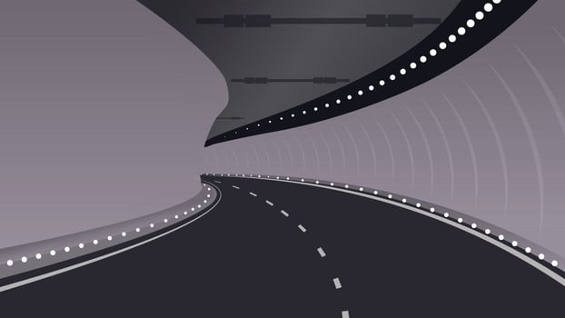 Karnaphuli tunnel in Bangladesh illustration vector