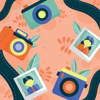 Photography Day Background vector