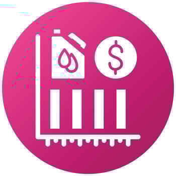 Oil Stock Market Icon Style vector