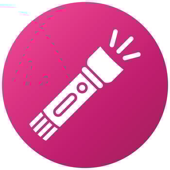 Flashlight Icon Style vector