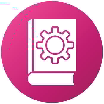 Book Settings Icon Style vector