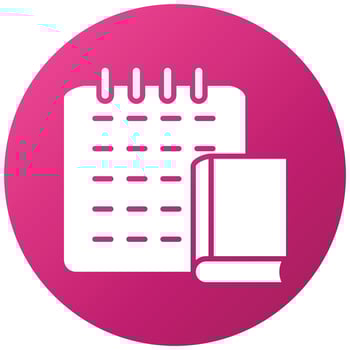 Library Calendar Icon Style vector