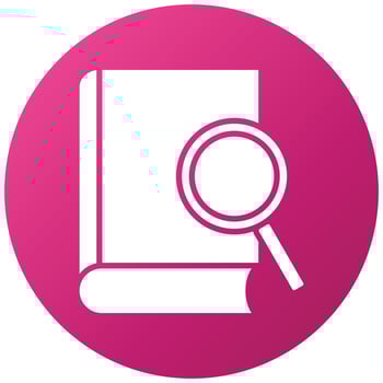 Find Book Icon Style vector