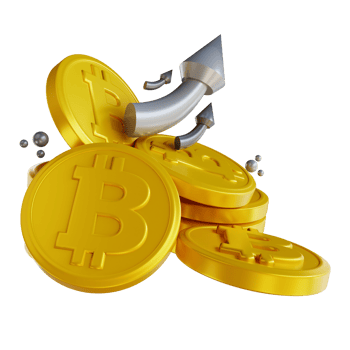 3D illustration  bitcoin up png