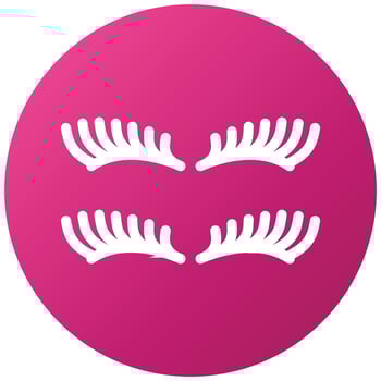 Eyelash Icon Style vector