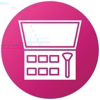 Eyeshadow Icon Style vector