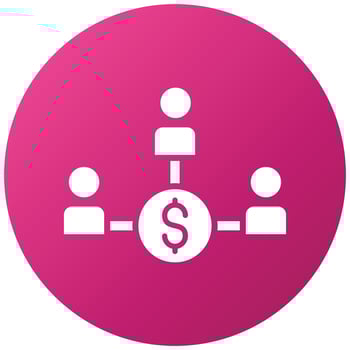 Crowdfunding Icon Style vector