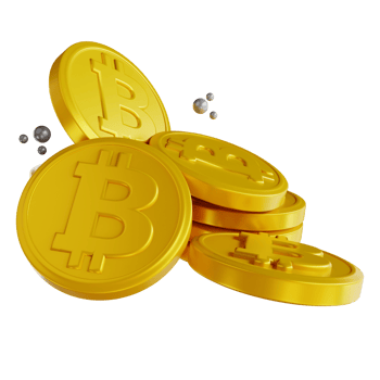 3D illustration bitcoin bitcoin stack png