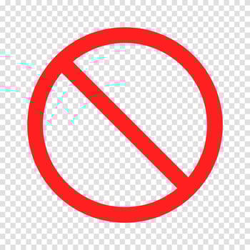 Prohibition symbol. Warning is prohibited from entering. Circle red warning icon. Not allowed Sign. Illustration of traffic sign in flat style. Vector illustration