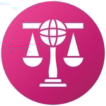 International Law Icon Style vector