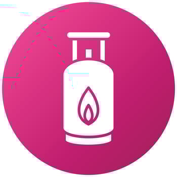 Gas Cylinders Icon Style vector
