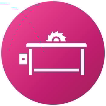 Table Saw Icon Style vector