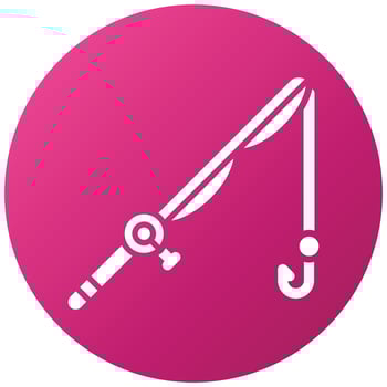 Fishing Rod Icon Style vector