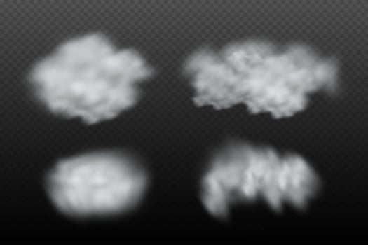 Vector illustration clouds and dust.