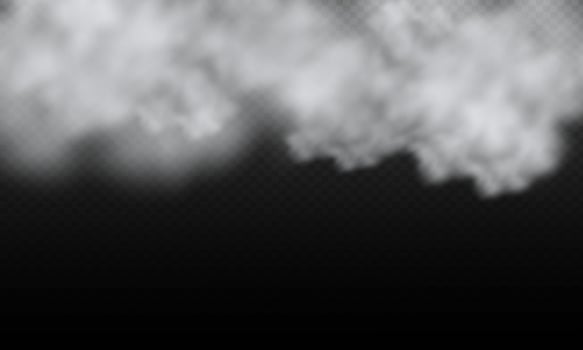 Vector illustration clouds and dust.