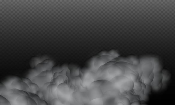 Vector illustration clouds and dust.