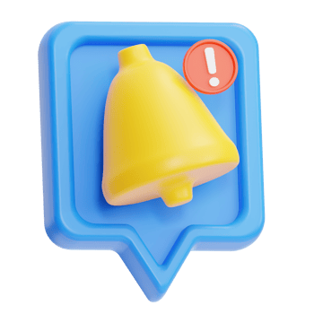 notification illustration 3d png