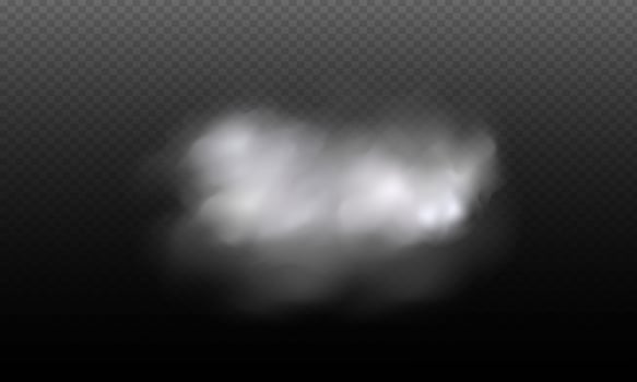 White vector cloudiness ,fog or smoke on dark checkered background.