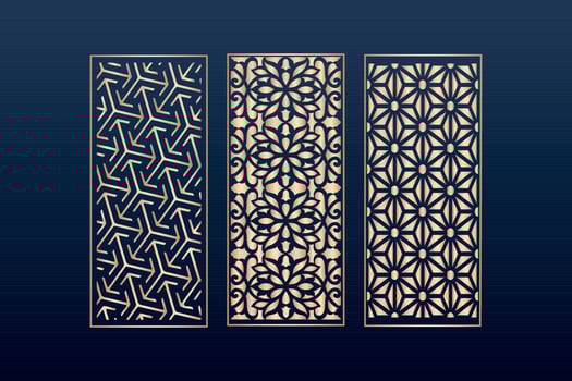 decorative elementsborder frame borders pattern islamic pattern files dxf Laser cut panel template, cnc files vector