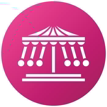 Merry Go Round Icon Style vector