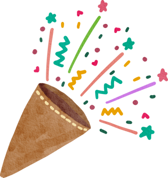 Confetti and Party Popper png