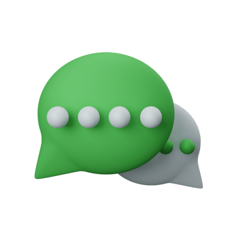 3d rendering chat, conversation isolated useful for user interface, apps and web design illustration png
