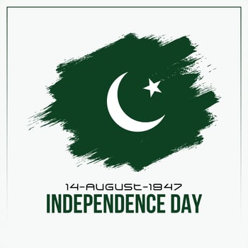 Pakistan Independence Day Celebrating. 14 August Independence Day. 14th August Pakistan Day Celebration. 14 August Pakistani National Celebration. Vector Illustration