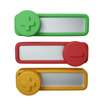 3d rendering setting or switch isolated useful for user interface, apps and web design illustration png