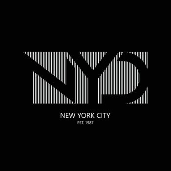 New york Brooklyn typography t-shirt and apparel design vector