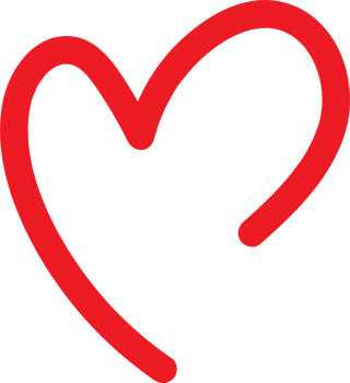 Heart symbols isolated on a white background Red hand drawn icons for love, wedding, Valentine's day or other romantic design. png