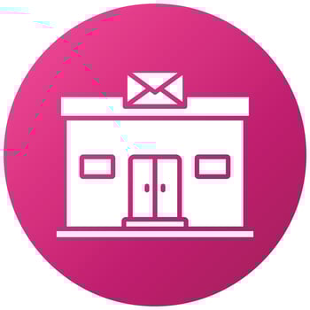 Post Office Icon Style vector