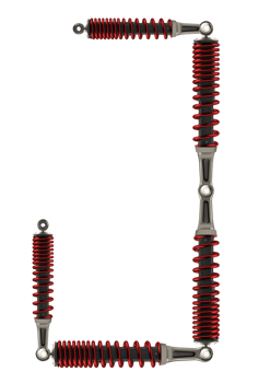 Shock absorbers that are assembled into characters png