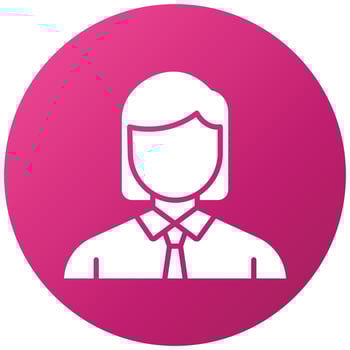 Businesswoman Icon Style vector