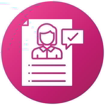 Hiring Manager Female Icon Style vector