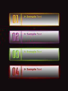 Colorful 4-step Infographic vector