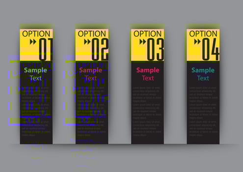 Modern 4-step Infographic vector