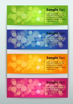 Colorful 4-step Infographic vector