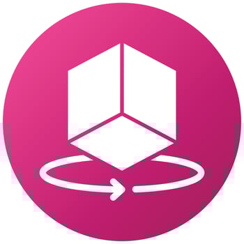 3D Object Icon Style vector