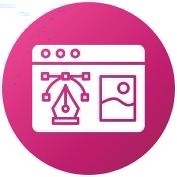Graphic Design Icon Style vector