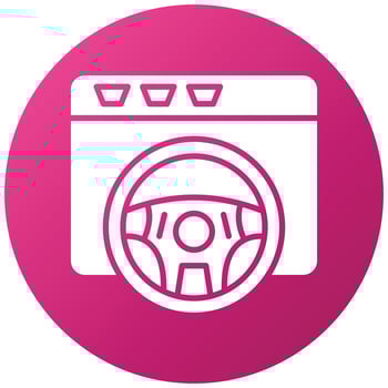 Book a Test Drive Icon Style vector