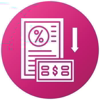 Down Payment Icon Style vector