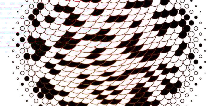 Dark Orange vector template with circles.