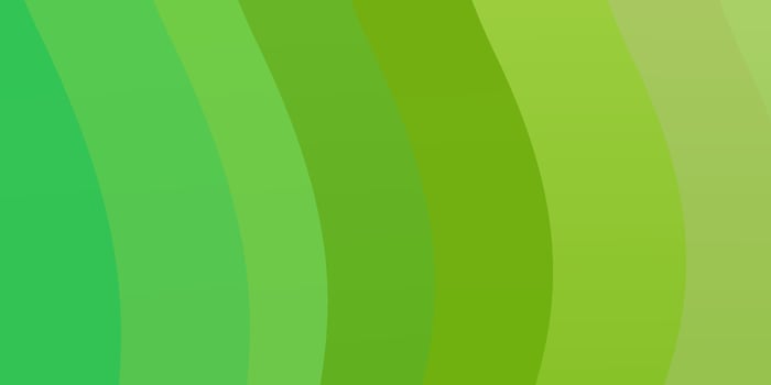 Light Green vector background with bent lines.